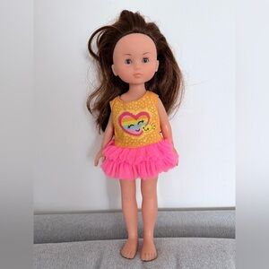 Corolle doll reddish brown hair blue eyes Vintage 2001